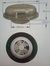 Solar Vent Stainless Steel Rechargeable Battery Easy Install Vent/Fan