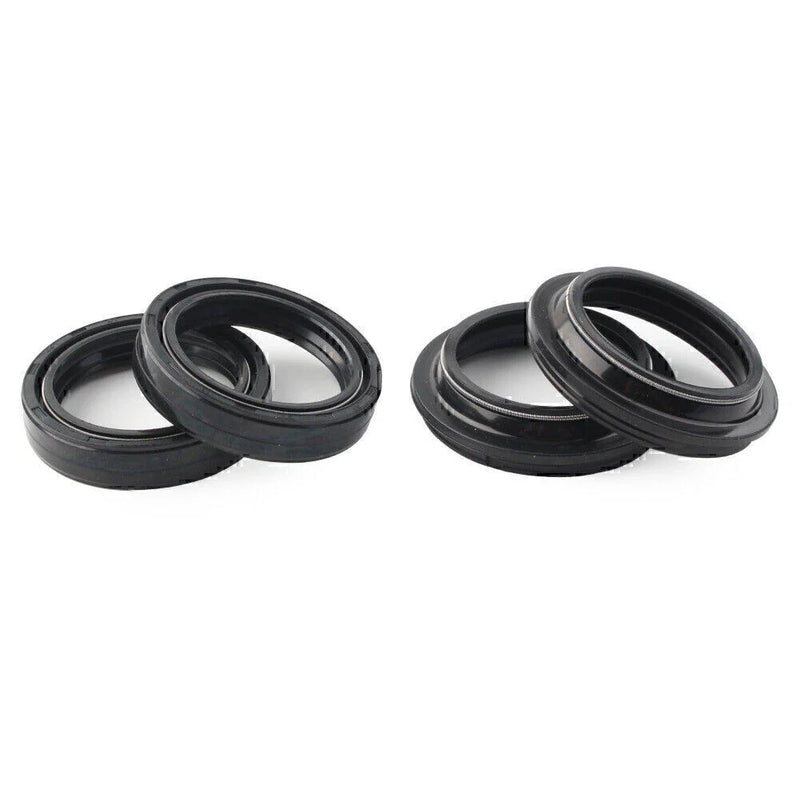4 x Black 41x54mm Motorcycle Front Fork Damper Shock Absorber Seal