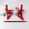 Honda CB400 VTEC (2000-2007) - Red Adjustable Rearset Footpegs