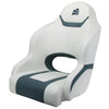 Boat Seat Relaxn Reef Series Sports Bucket White/Gun Metal Grey Cross Hatch