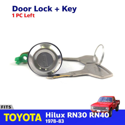 Cylinder Door Lock Safety Key LH Fits Toyota Hilux RN30 RN40 Pickup 1978-83 D08