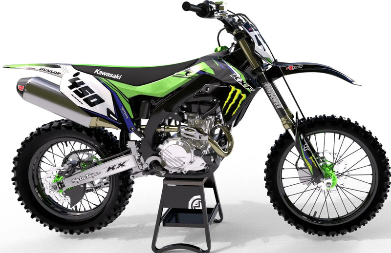 Kawasaki KX 250 Full Graphics Kit  Custom Stickers Decals (2003-2012)