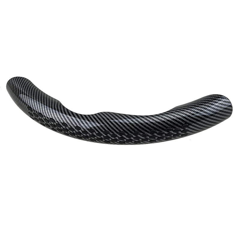 Car Black 38cm Non-Slip Steering Wheel Cover