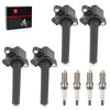 Yamaha TX / RX / SXT / XAT1800 Set Of 4 Ignition Coils w/Spark Plug
