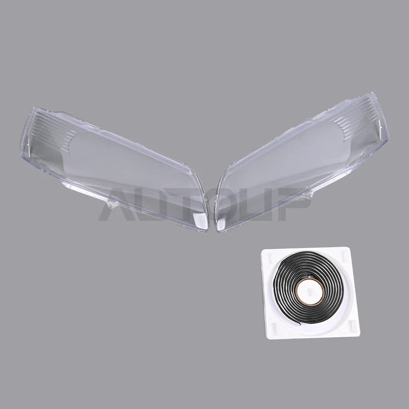 Mitsubishi Lancer Evo 9 L+R Headlamp Clear Cover Lens & Glue (2003–2007)