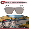 Motorcycle Set Motorcycle Riding Goggles Gold Tone Lens Gray Frame UV400