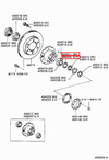 LandCruiser 105 100 80 79 Series Front Axle Lock Washer x2