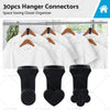 30PCS Closet Organizer Clothes Hanger Connector Hook Space Saving