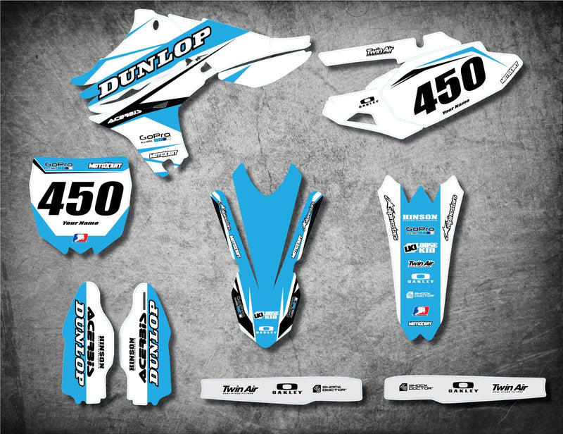 Yamaha YZF450 Custom Graphic Kit Decals (2010-2013)