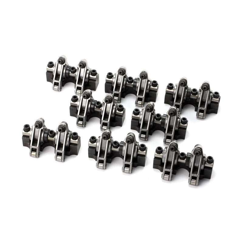 Chevy SBC 350 1. 1.6" Stainless Steel Shaft Mount Roller Rocker Arms