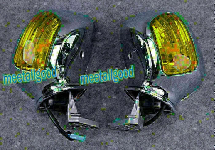 HONDA GL1800 Goldwing (2001-2011) Silver Metallic Left Right Mirror