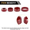 GMC Sierra Light Switch Knob Cover Ring Red (14 - 18)