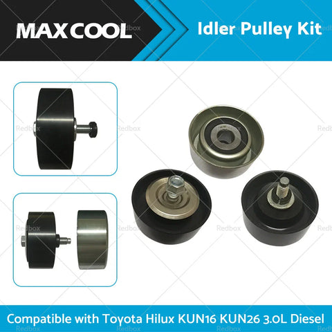 Toyota Hilux KUN16 KUN26 3.0L Diesel 1KD-FTV Idler Pulley Kit (05-15)