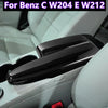 Benz C W204 E W212 2 x Center Armrest Box Panel Trim Cover