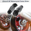 Make Model 1.1–1.3" Aluminum Alloy Motorcycle Slider Frame 2 x Screws, Titanium Tone