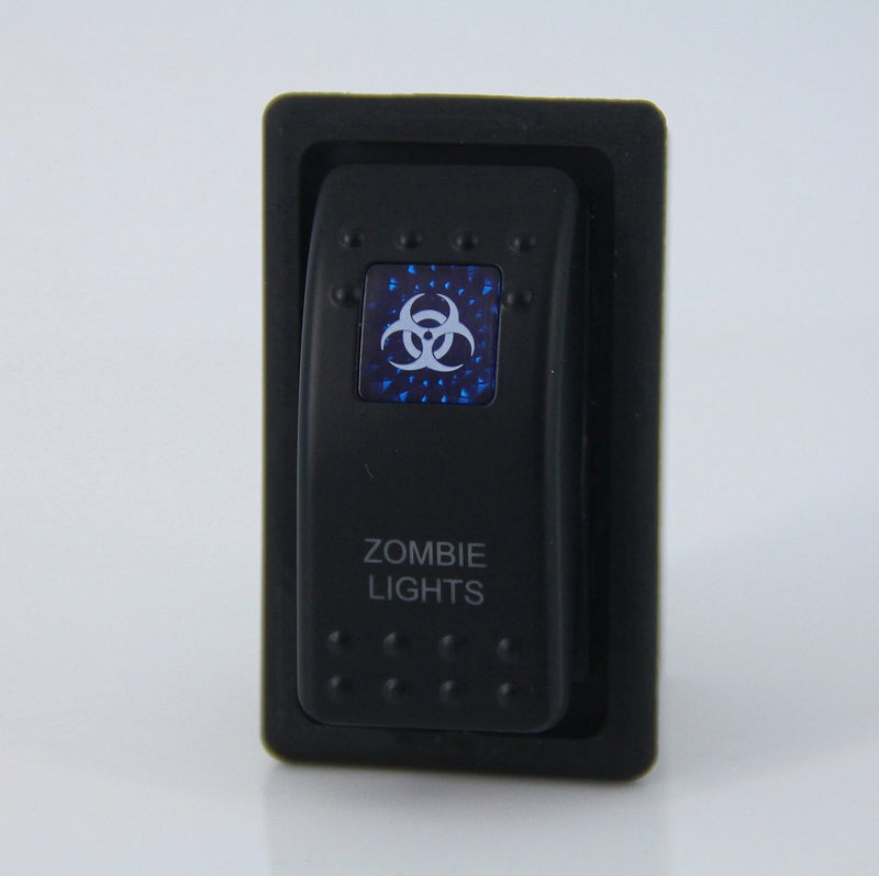 Universal Fit () Dual LED Backlit ZOMBIE LIGHTS Rocker Switch