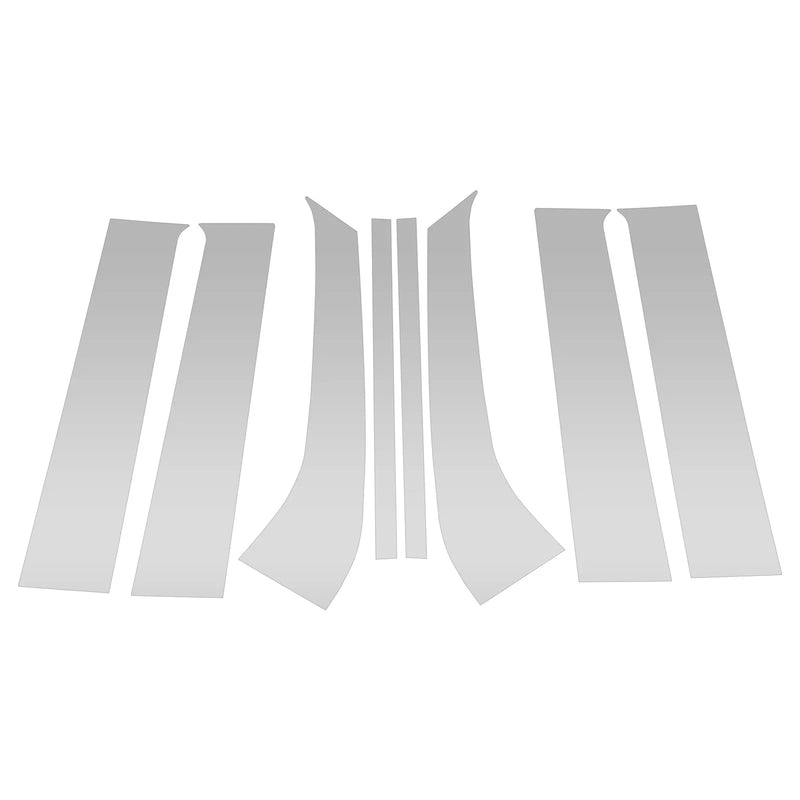 Ford Everest (2015-2021) Silver Tone 8 Pcs Door Pillar Window Trim