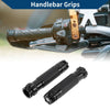 Motorcycle Aluminum Handlebar Grips Black Hand Grips Cover 23x23 mm
