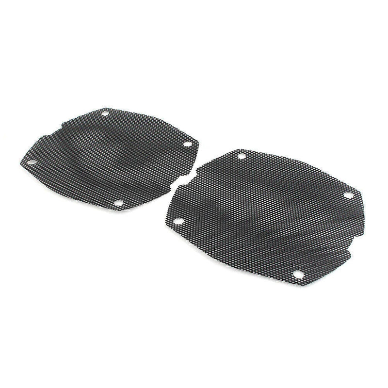 Harley FLH FLHX Black Thin Mesh Speaker Grilles (1998-2013)