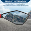 Bike M8/M10 2x Motorcycle Rear View Mirrors Prismatic Shape Black Aluminum