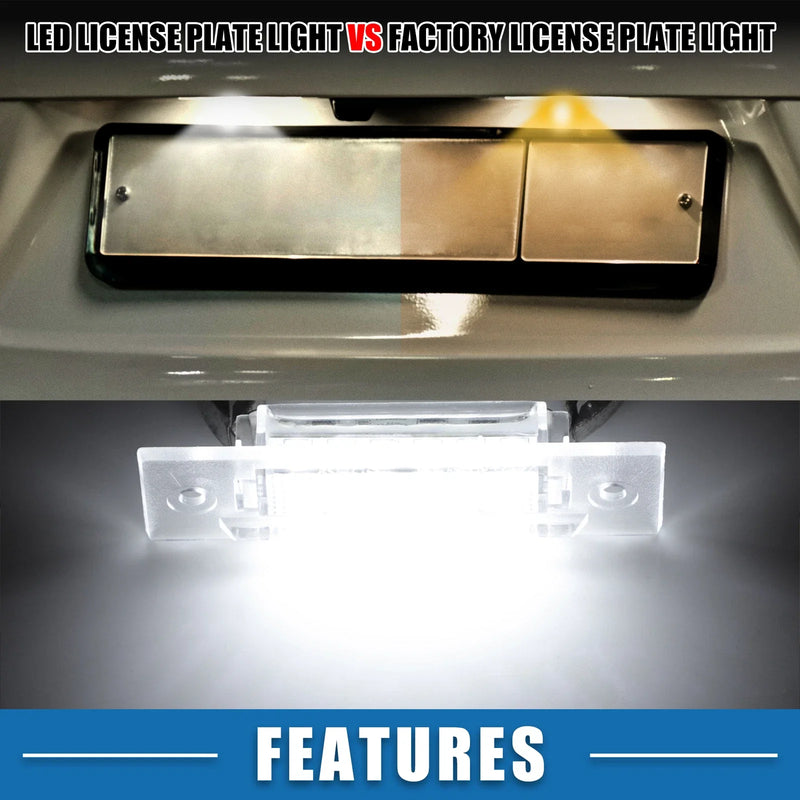 Porsche Boxster 2 x 6500K White LED License Plate Lights (1999-2004)