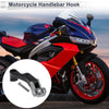 Motorcycle Hanging Hook Titanium Tone Crooked Flat Handle with Hook