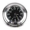 Motorcycle Handlebar - Silver 1x 7/8" Digital Clock Time Gauge