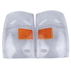 Pair Signal Corner Light Lens White Fits Isuzu NPR NQR NKR Truck 1999-06 AU D12