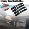 Mitsubishi 4 x Black Exterior Door Handle Covers