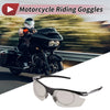 1 Pc Motorcycle Riding Goggles Light Gray Lens Black Gray Frame
