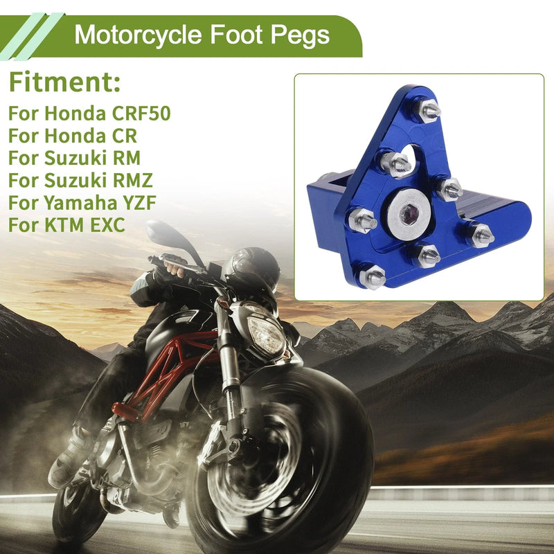 Honda CRF50 Blue Foot Pegs (2004-2023)