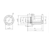 Infiniti QX80 M14x1.5 Wheel Lug Nut (2011-2022)