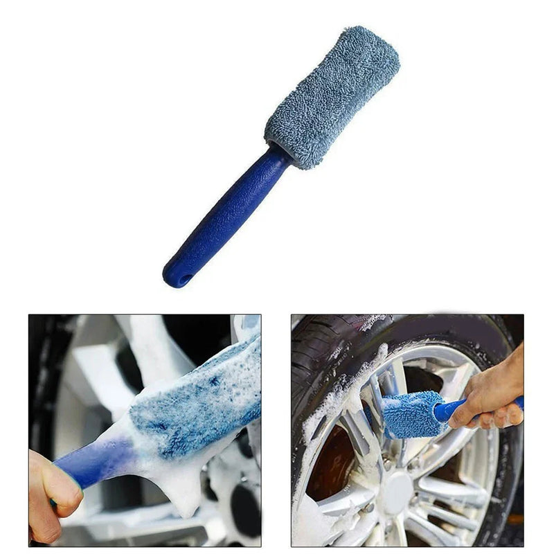 Cars 1 x Tire Washing Brush with Soft Bristles