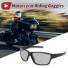 Motorcycle Set Motorcycle Riding Goggles Light Gray Lens Black Frame PC