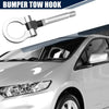 Honda Fit Silver Tone Round Bumper Trailer Ring Eye Towing (2009-2013)