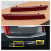 Cadillac XTS 2 x Rear Bumper Lower Red Reflector Covers (2013-2017)
