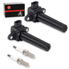 Yamaha 4-Stroke Outboard 115-250 HP 2 Pack Ignition Coil & Spark Plug