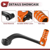 Honda CRF110F (2013-2018) Black / Orange Folding Motorcycle Gear Shifter Lever