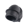 Unknown Vehicle 2x Upper Radiator Coolant Hose Plastic BLK