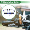 Motorcycle Hand Grips Cover Kit Handlebar Cover Rubber Diamond Pattern 1 Set