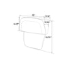Harley Touring Road Glide Driver Passenger Seat Pad Backrest (2009-2013)
