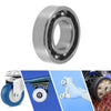 Mfg Deep Groove Ball Bearings 17x35x10mm Lubricated Bearings Silver Tone
