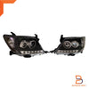 Toyota Hilux MK6 Eagle Eyes LED Projector Headlight Black Housing (05-11)