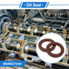 Oil Seal 2 x Seal Ring Rotary Shaft Seal FKM Rubber 40x60x7mm Brown