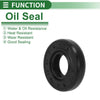 Oil Seal Rotary Shaft Seal NBR Rubber 10x22x5mm High Pressure Black