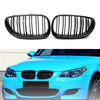 BMW E60 E61 5 Series M5 Double Slat Carbon Black Grille (2004-2010)