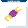 Car Motorcycle Gold Tone Purple 150A Mini ANL Fuses 5 Pcs