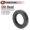 Rotary Shaft Seal 38x62x10mm 5 Pcs Oil Seal Nitrile 70 Durometer Rubber Black