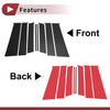 Nissan Terra / Xterra 2018-2022 Black Carbon Fiber Door Pillar Window Trim