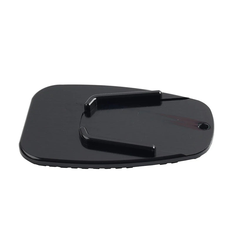Aluminum Alloy Motorcycle Side Stand Kickstand Pad Plate - Black
